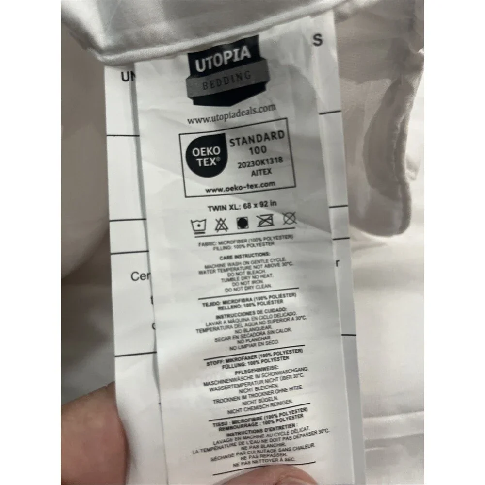 Bedding Comforters Twin XL Size, All Season Duvet Insert,